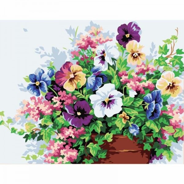 Order Plant Flowers Diy Paint By Numbers Kits