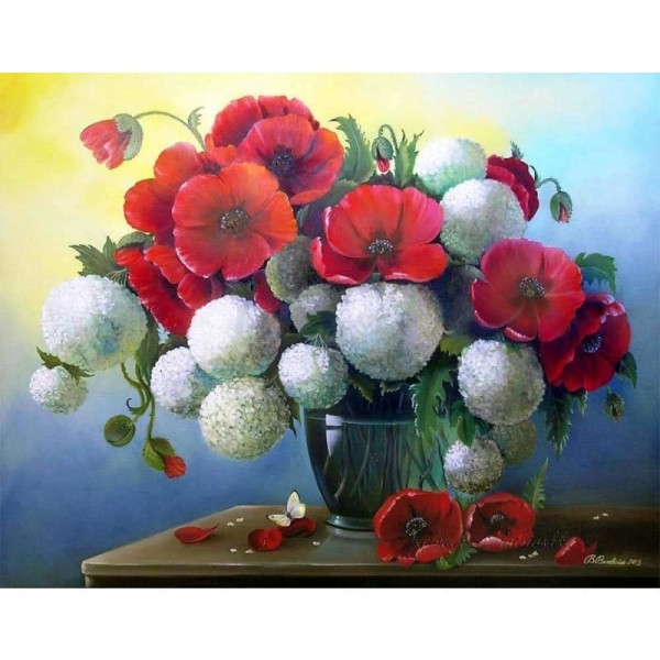 Buy Flower In Bottle Paint By Numbers Kits