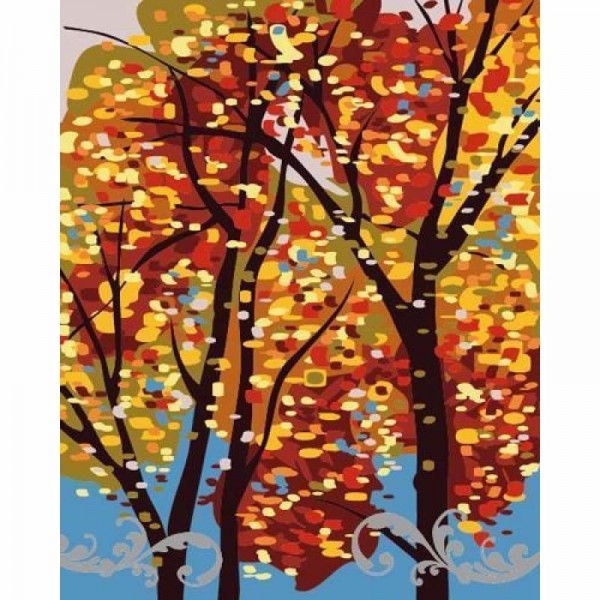 Landscape Tree Diy Paint By Numbers Kits