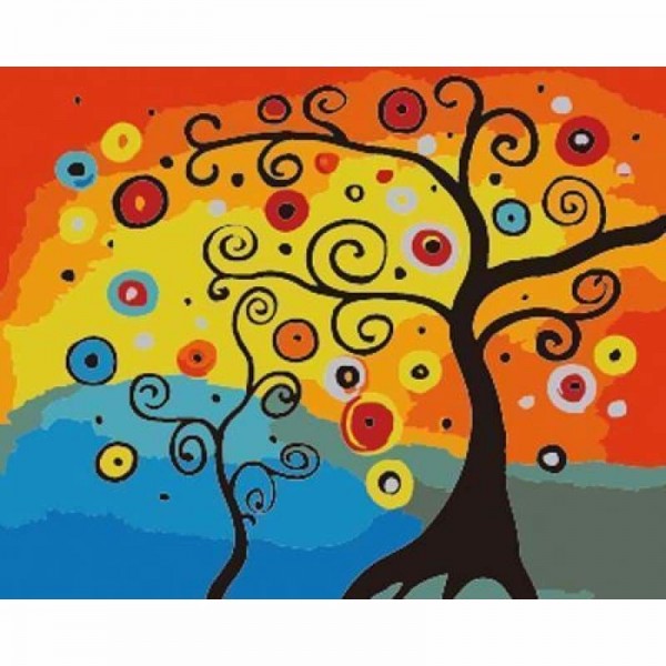 Landscape Tree Diy Paint By Numbers Kits