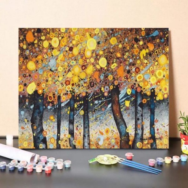 Paint By Numbers Kit – Autumn Trees