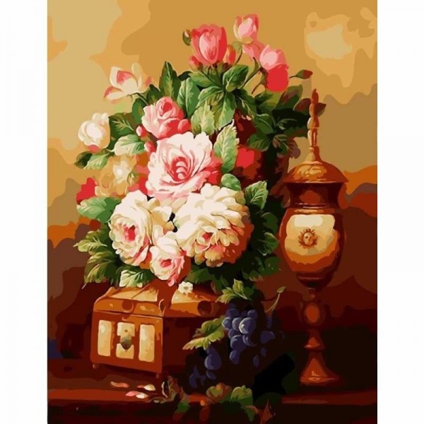 Order Multi Colors Flower Paint By Numbers Kits