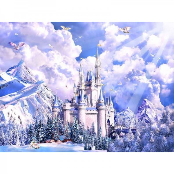 Landscape Snow Castle Diy Paint By Numbers Kits