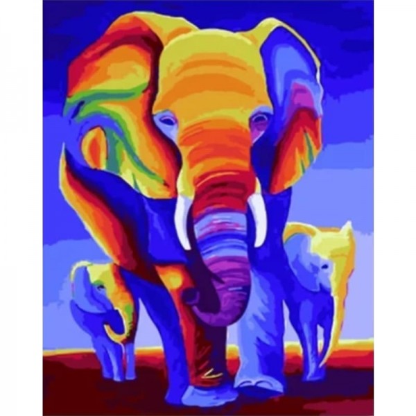 Buy Elephant Diy Paint By Numbers Kits