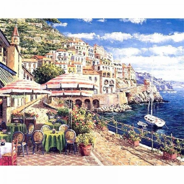 Order Landscape Town Paint By Numbers Kits