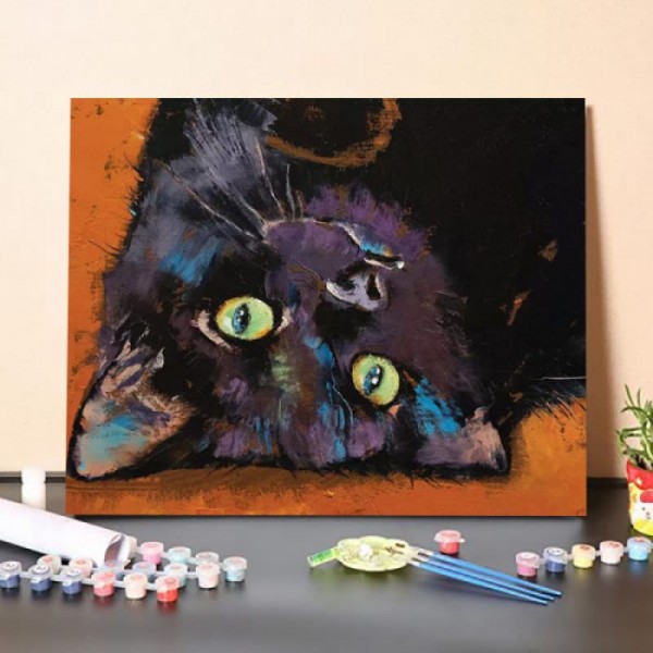 Upside Down Kitten – Paint By Numbers Kit