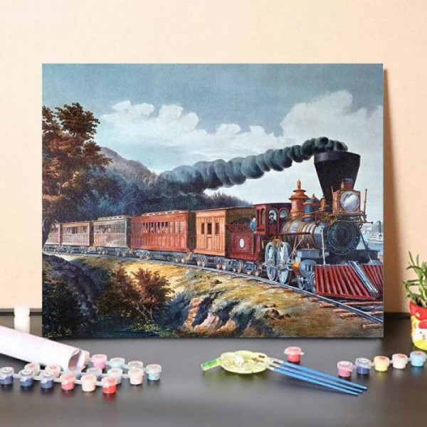 Paint By Numbers Kit American Express Train, 1864