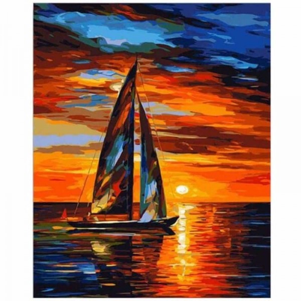 Order Landscape Boat Paint By Numbers Kits