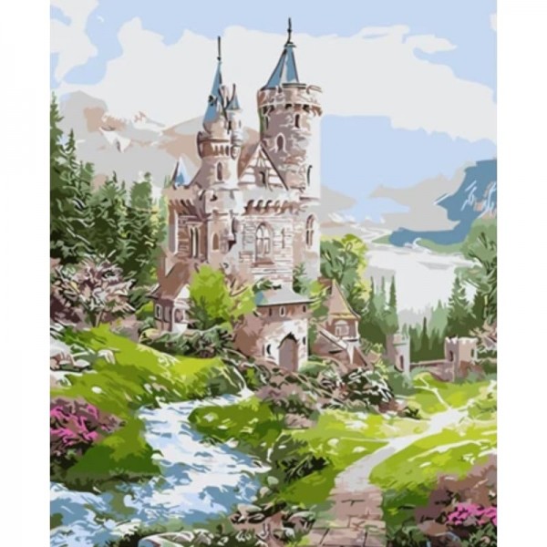 Landscape Castle Diy Paint By Numbers Kits
