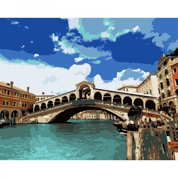Landscape Venice Bridge Diy Paint By Numbers Kits