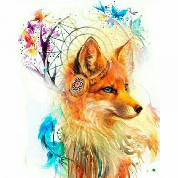 Buy Animal Fox Diy Paint By Numbers Kits