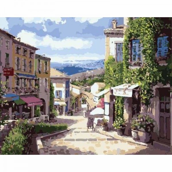 Landscape Town Street Diy Paint By Numbers ZXZ-080