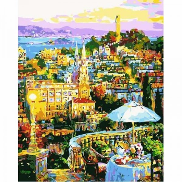 Landscape Town Diy Paint By Numbers Kits