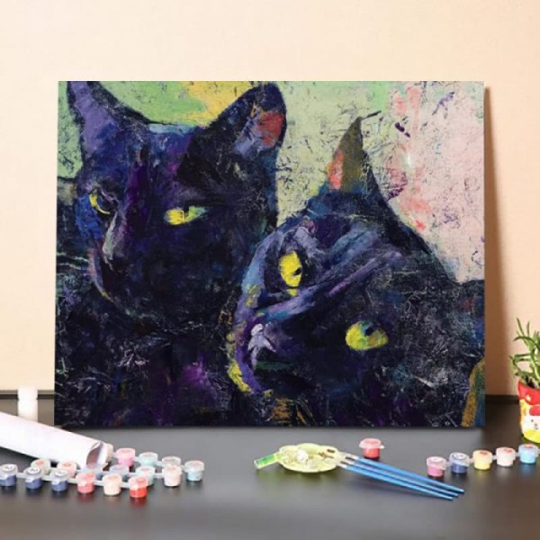Black Cats – Paint By Numbers Kit