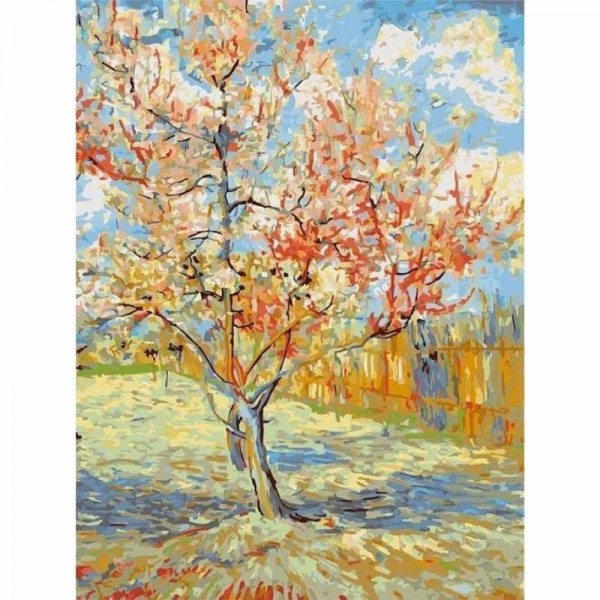Order Plant Peach Blossom Tree Diy Paint By Numbers Kits