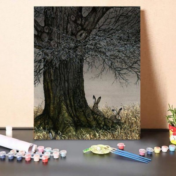 Paint By Numbers Kit – Rabbits Under The Tree