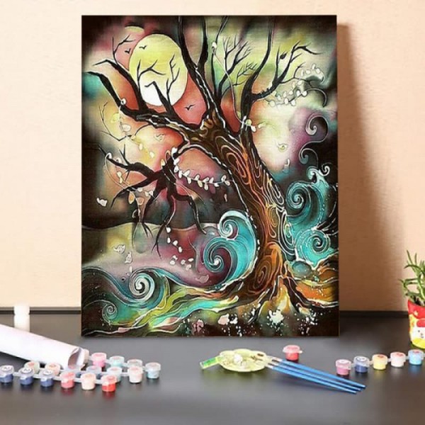 Colorful Tree Paint By Numbers Kit