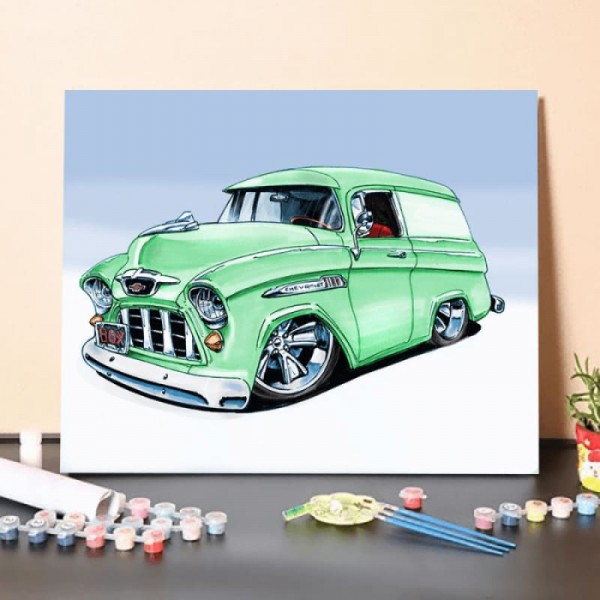Paint by Numbers Kit-Antique Car 1