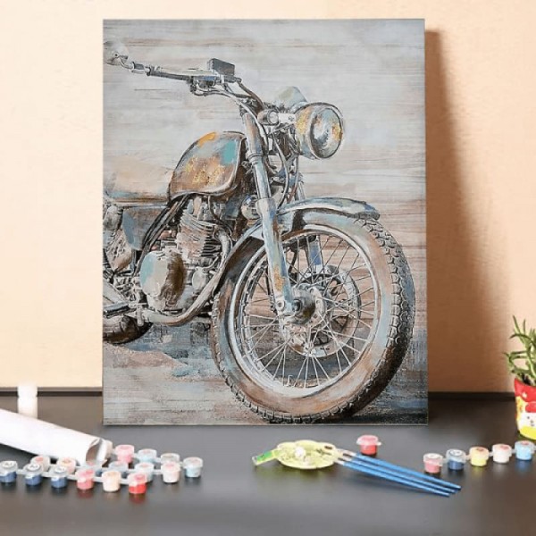Paint by Numbers Kit-Motorcycle