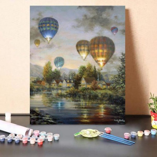 Paint By Numbers Kit Balloon Glow