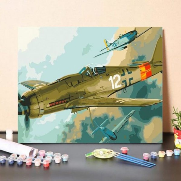 Paint By Numbers Kit Eduard Plane