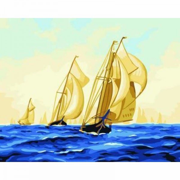 Boat Diy Paint By Numbers Kits