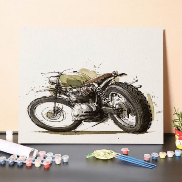 Paint by Numbers Kit-Motocross