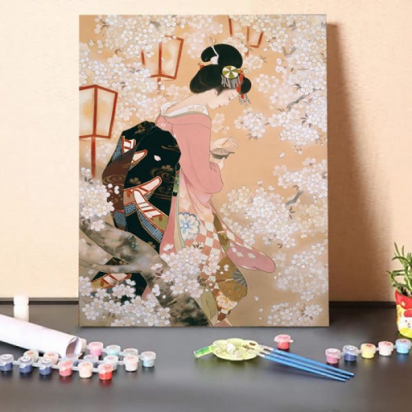Paint by Numbers Kit-Japanese Classical Singer 7