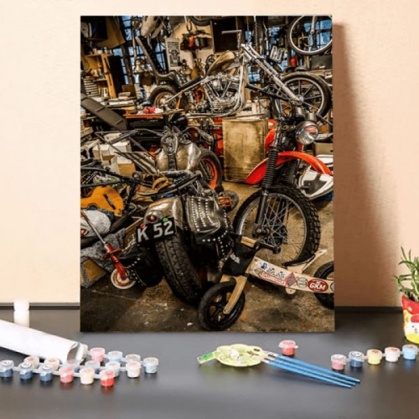 Paint by Numbers Kit-Mountain Bike