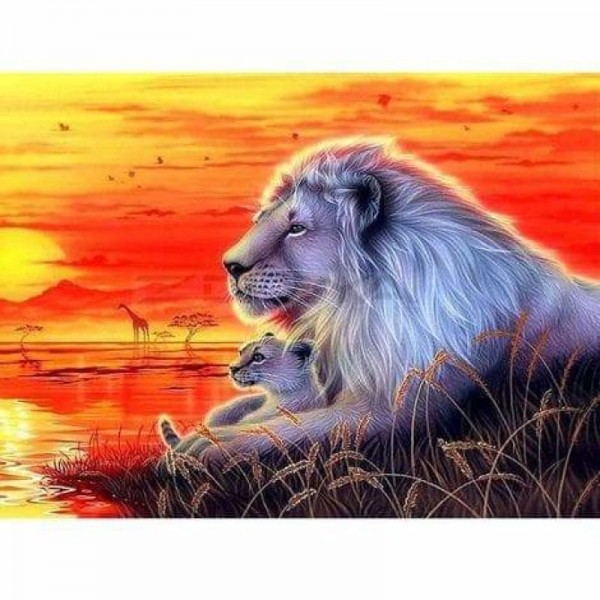 Order Animal Lion Paint By Numbers Kits