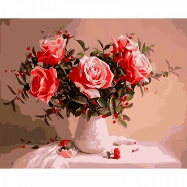 Rose Diy Paint By Numbers Kits