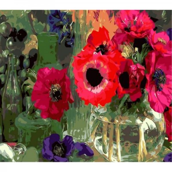 Poppy Flower Diy Paint By Numbers Kits