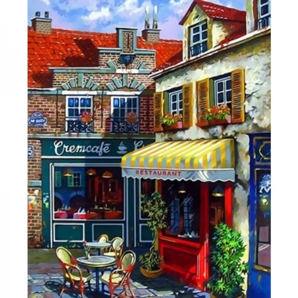 Landscape Street Diy Paint By Numbers Kits