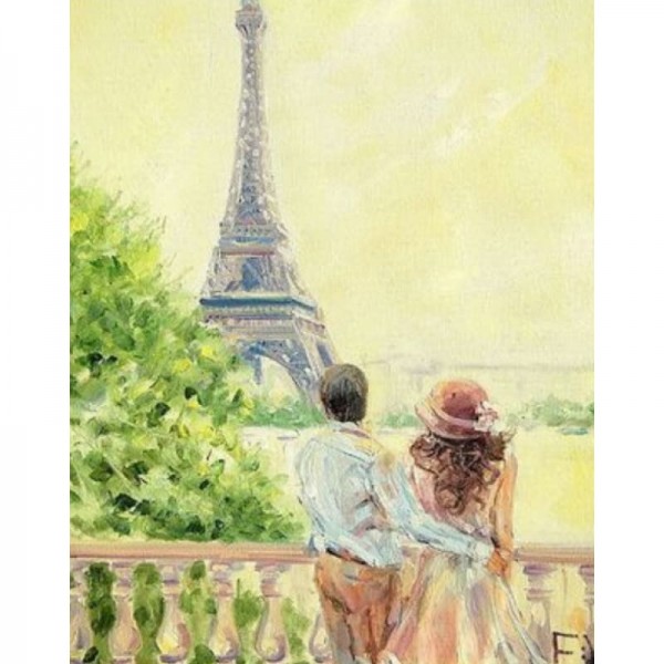 Order Landscape Eiffel Tower Diy Paint By Numbers Kits
