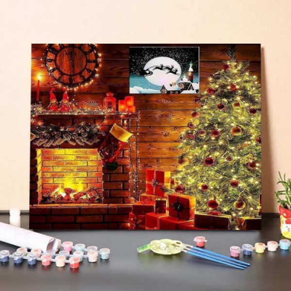 Christmas Eve House – DIY Painting By Numbers Kits