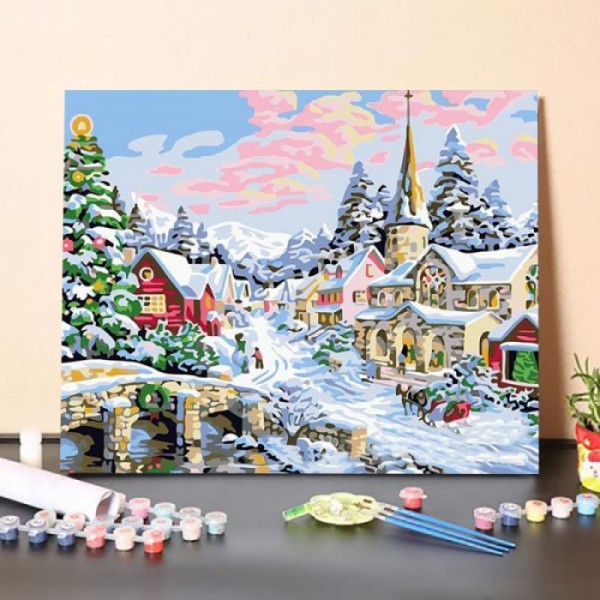 Christmas Time – DIY Painting By Numbers Kit