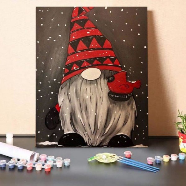 Winter gnome – Paint By Numbers Kit