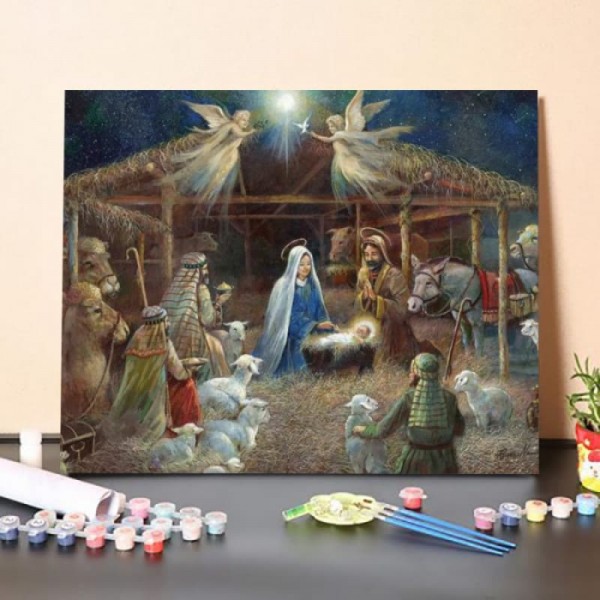 The Nativity – Paint By Numbers Kit
