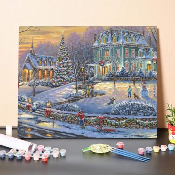 Merry Christmas To All – Paint By Numbers Kit