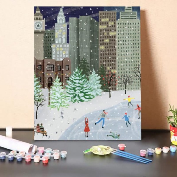 Christmas in the City I – Paint By Numbers Kit