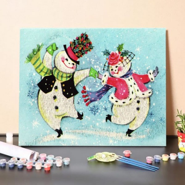Paint By Numbers Kit-Xmas Card
