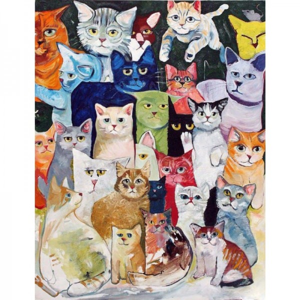Buy Cats Diy Paint By Numbers Kits