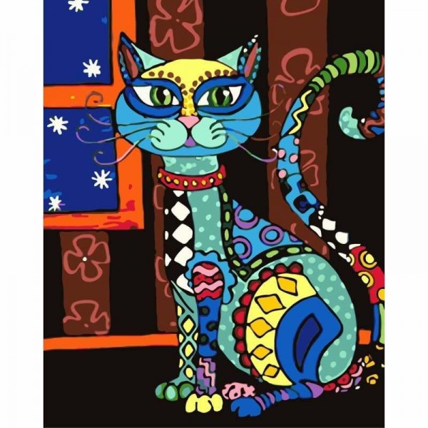Color Cat Diy Paint By Numbers Kits