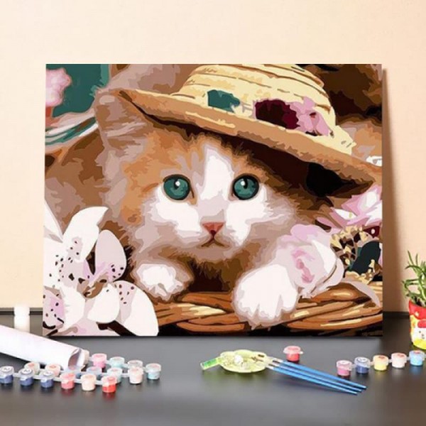 Cute Kitten – Paint By Numbers Kit