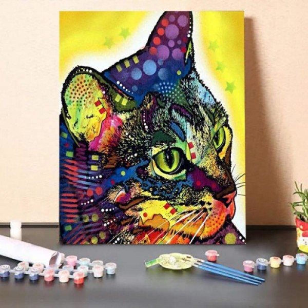 Confident Cat – Paint By Numbers Kit