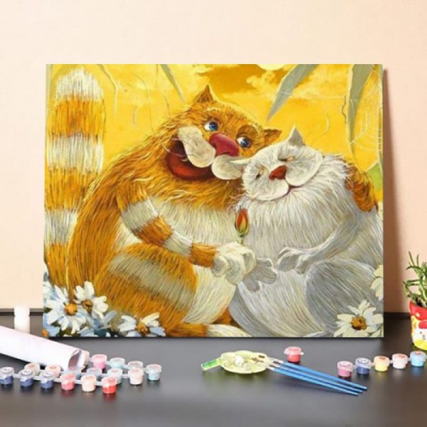 Cats In Love – Paint By Numbers Kit