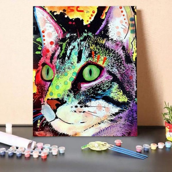 Curiosity Cat – Paint By Numbers Kit