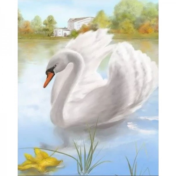 Buy Animal Swan Diy Paint By Numbers Kits