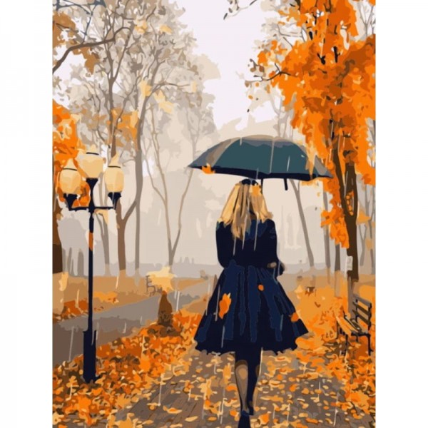Buy Girl Under Umbrella Diy Paint By Numbers Kits