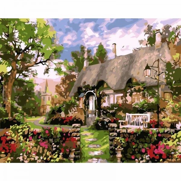 Landscape Village Diy Paint By Numbers Kits